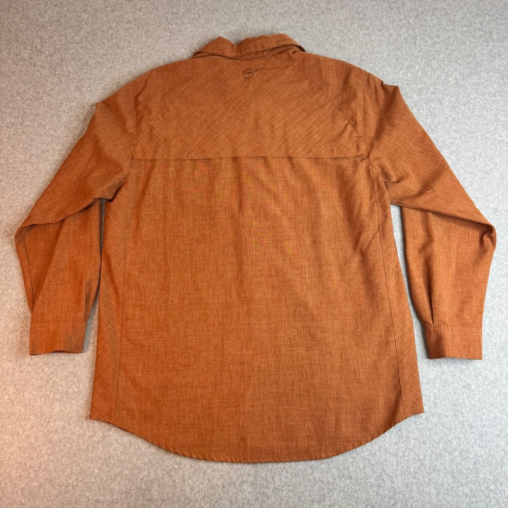 Magellan Outdoors Adventure Gear Mens Medium MagWick Fishing Hiking Shirt Orange - Picture 4 of 9